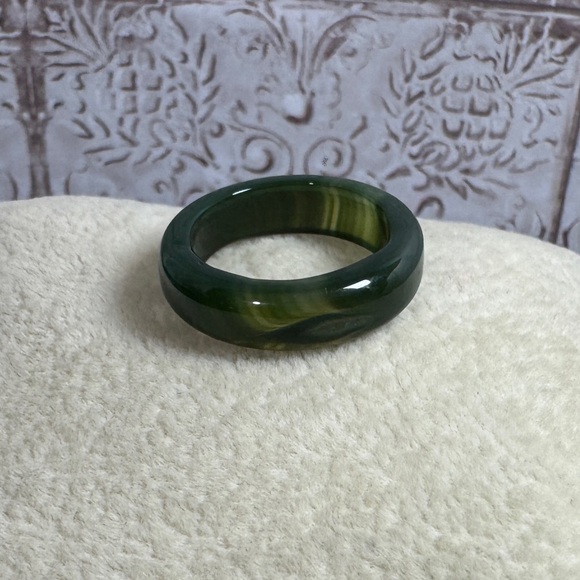 Agate Multicolor Stone Rings Set - Picture 3 of 8